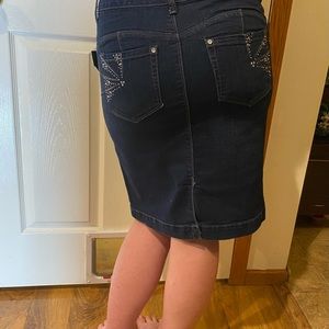 NWT Style&Co Denim Pencil Skirt. Size 4
